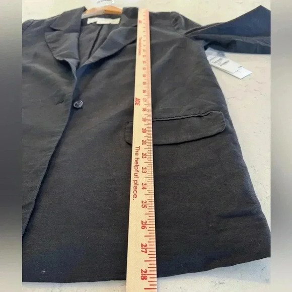 Treasure & Bond Linen Blend Blazer NWT, Black, Size Small - Picture 9 of 11